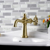 Belknap One-Handle 1-Hole Bathroom Faucet with Push Pop-Up Drain