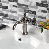 Fuller One-Handle 1-Hole Bathroom Faucet with Push Pop-Up Drain
