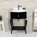 Hamilton One-Handle 1-Hole Bathroom Faucet with Push Pop-Up Drain