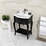 Hamilton One-Handle 1-Hole Bathroom Faucet with Push Pop-Up Drain