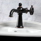 Webb Single-Handle 1-Hole Deck Mount Bathroom Faucet with Push Pop-Up