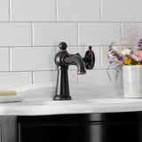 Belknap One-Handle 1-Hole Bathroom Faucet with Push Pop-Up Drain
