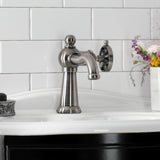 Belknap Single-Handle 1-Hole Deck Mount Bathroom Faucet with Push Pop-Up