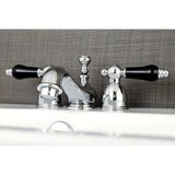 Duchess Two-Handle 3-Hole Deck Mount Mini-Widespread Bathroom Faucet with Brass Pop-Up