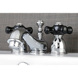 Duchess Two-Handle 3-Hole Deck Mount Mini-Widespread Bathroom Faucet with Brass Pop-Up