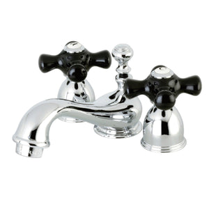 Duchess Two-Handle 3-Hole Deck Mount Mini-Widespread Bathroom Faucet with Brass Pop-Up