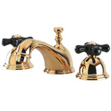 Duchess Two-Handle 3-Hole Deck Mount Widespread Bathroom Faucet with Brass Pop-Up