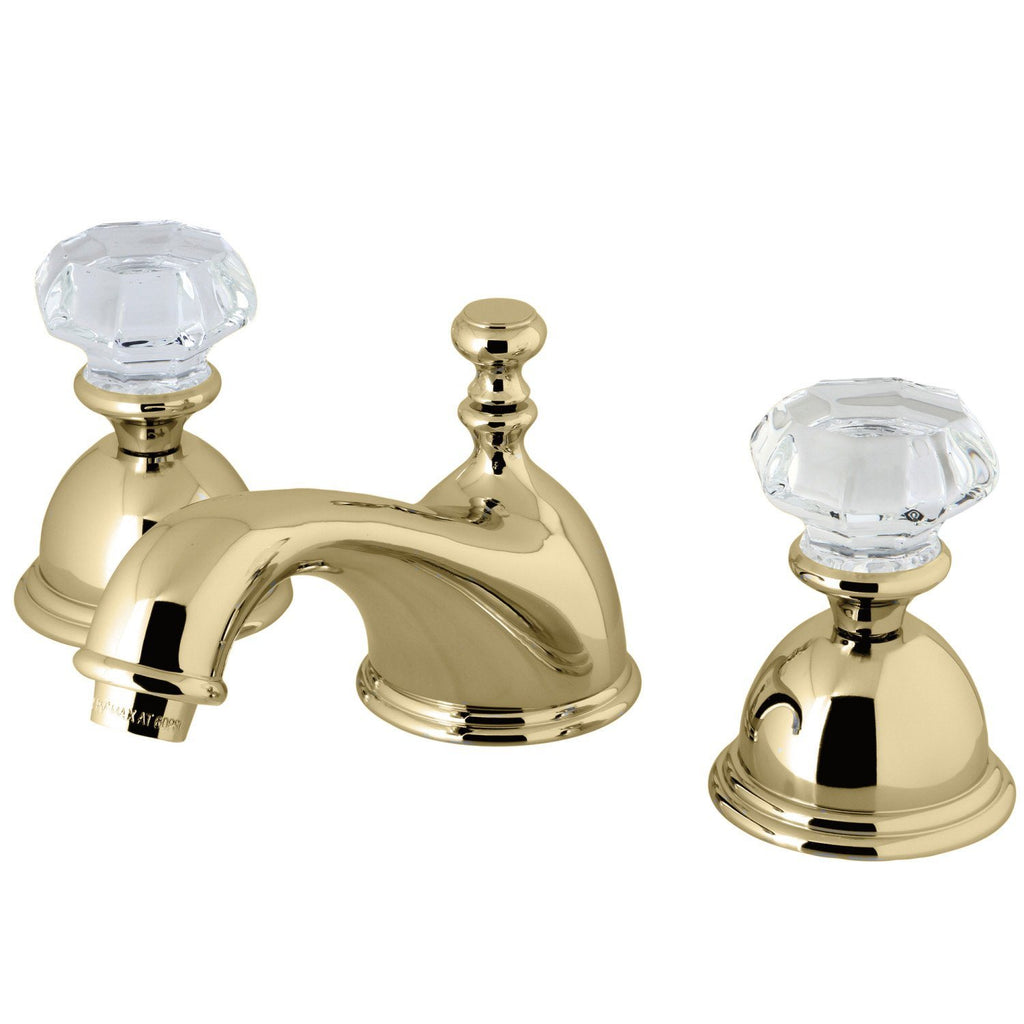 Celebrity Two-Handle 3-Hole Deck Mount Widespread Bathroom Faucet with Brass Pop-Up