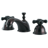 Duchess Two-Handle 3-Hole Deck Mount Widespread Bathroom Faucet with Brass Pop-Up