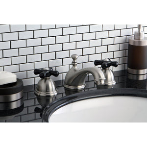 Duchess Two-Handle 3-Hole Deck Mount Widespread Bathroom Faucet with Brass Pop-Up