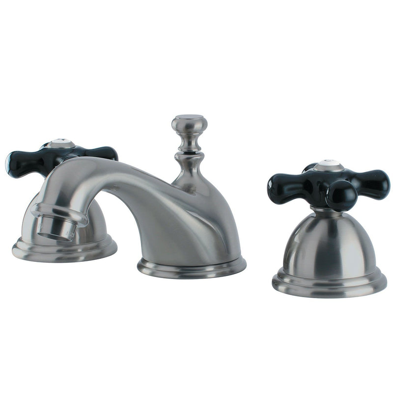 Duchess Two-Handle 3-Hole Deck Mount Widespread Bathroom Faucet with Brass Pop-Up