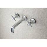 Metropolitan Two-Handle 3-Hole Wall Mount Roman Tub Faucet