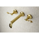 Metropolitan Two-Handle 3-Hole Wall Mount Roman Tub Faucet