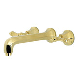 Metropolitan Two-Handle 3-Hole Wall Mount Roman Tub Faucet