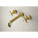 Metropolitan Two-Handle 3-Hole Wall Mount Roman Tub Faucet