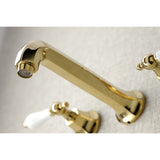 Metropolitan Two-Handle 3-Hole Wall Mount Roman Tub Faucet