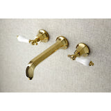 Metropolitan Two-Handle 3-Hole Wall Mount Roman Tub Faucet