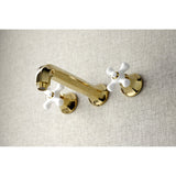 Metropolitan Two-Handle 3-Hole Wall Mount Roman Tub Faucet