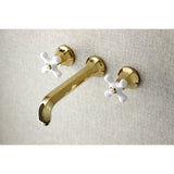 Metropolitan Two-Handle 3-Hole Wall Mount Roman Tub Faucet