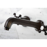 Metropolitan Two-Handle 3-Hole Wall Mount Roman Tub Faucet