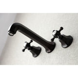 Metropolitan Two-Handle 3-Hole Wall Mount Roman Tub Faucet