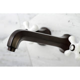 Metropolitan Two-Handle 3-Hole Wall Mount Roman Tub Faucet