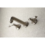 Metropolitan Two-Handle 3-Hole Wall Mount Roman Tub Faucet