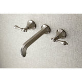 Metropolitan Two-Handle 3-Hole Wall Mount Roman Tub Faucet