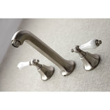 Metropolitan Two-Handle 3-Hole Wall Mount Roman Tub Faucet