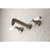 Metropolitan Two-Handle 3-Hole Wall Mount Roman Tub Faucet