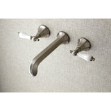 Metropolitan Two-Handle 3-Hole Wall Mount Roman Tub Faucet