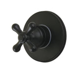Restoration Single-Handle Six-Way Diverter Valve with Round Trim Kit