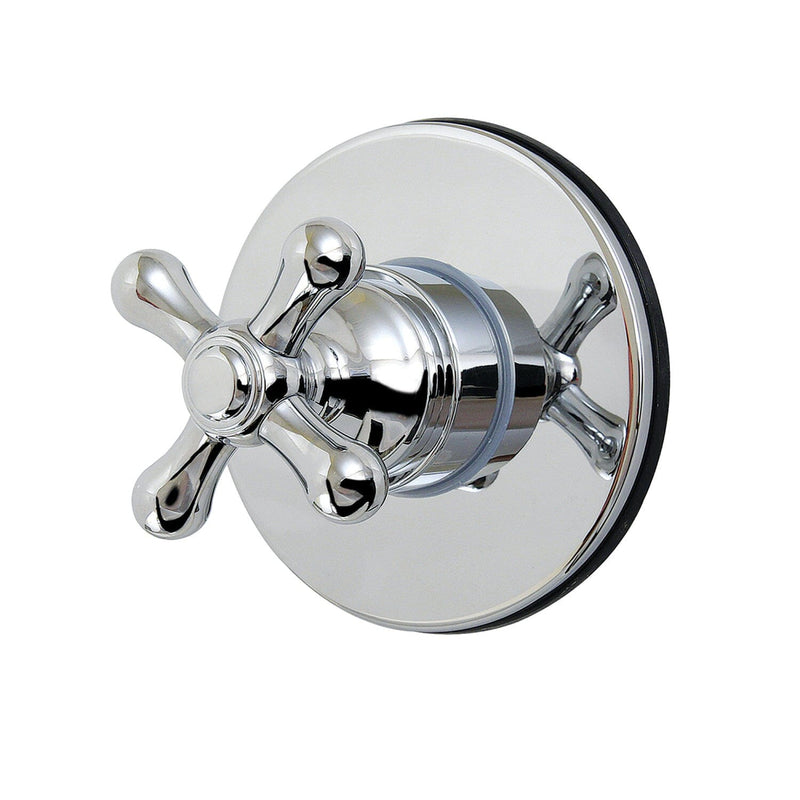 Restoration Single-Handle Six-Way Diverter Valve with Round Trim Kit