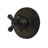 Restoration Single-Handle Six-Way Diverter Valve with Round Trim Kit