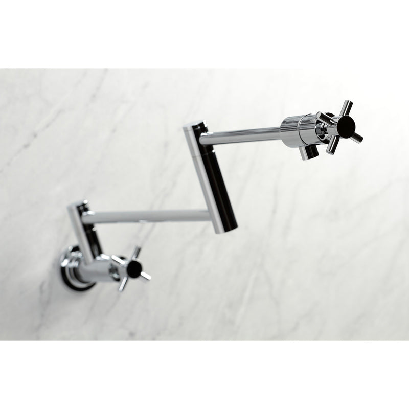 Concord Two-Handle 1-Hole Wall Mount Pot Filler Faucet