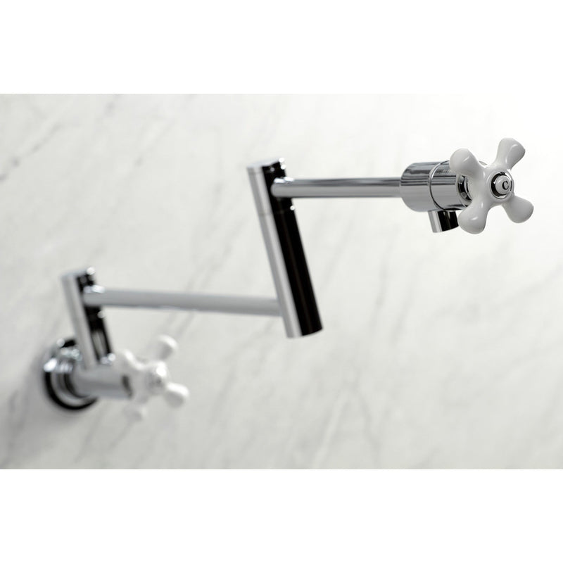 Metropolitan Two-Handle 1-Hole Wall Mount Pot Filler Faucet