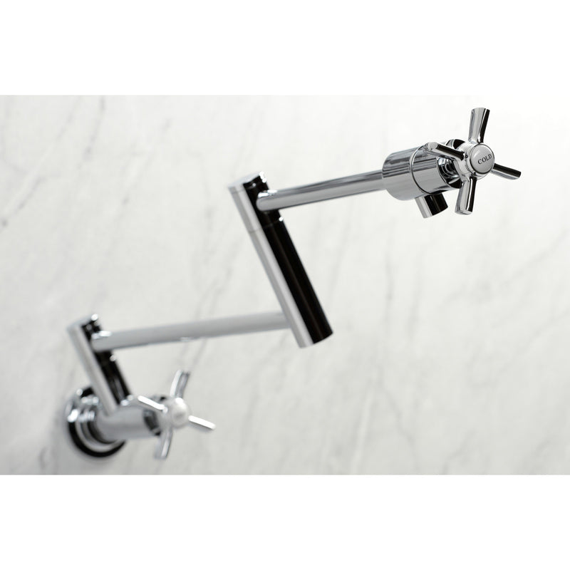 Millennium Two-Handle 1-Hole Wall Mount Pot Filler Faucet
