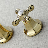 Metropolitan Double-Handle 3-Hole Wall Mount Bathroom Faucet