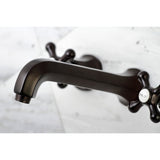 Metropolitan Double-Handle 3-Hole Wall Mount Bathroom Faucet