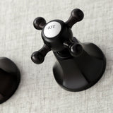 Metropolitan Double-Handle 3-Hole Wall Mount Bathroom Faucet