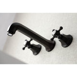 Metropolitan Two-Handle 3-Hole Wall Mount Bathroom Faucet