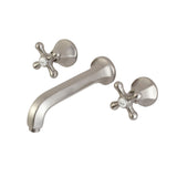 Metropolitan Double-Handle 3-Hole Wall Mount Bathroom Faucet