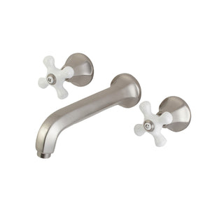 Metropolitan Double-Handle 3-Hole Wall Mount Bathroom Faucet