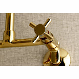 Concord Two-Handle 2-Hole Wall Mount Kitchen Faucet