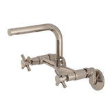 Concord Double-Handle 2-Hole Wall-Mount Bridge Kitchen Faucet