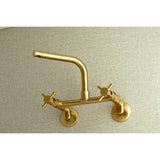 Concord Double-Handle 2-Hole Wall-Mount Bridge Kitchen Faucet