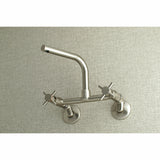 Concord Double-Handle 2-Hole Wall-Mount Bridge Kitchen Faucet
