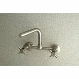 Concord Double-Handle 2-Hole Wall-Mount Bridge Kitchen Faucet