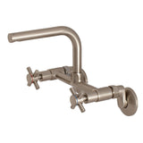 Concord Double-Handle 2-Hole Wall-Mount Bridge Kitchen Faucet