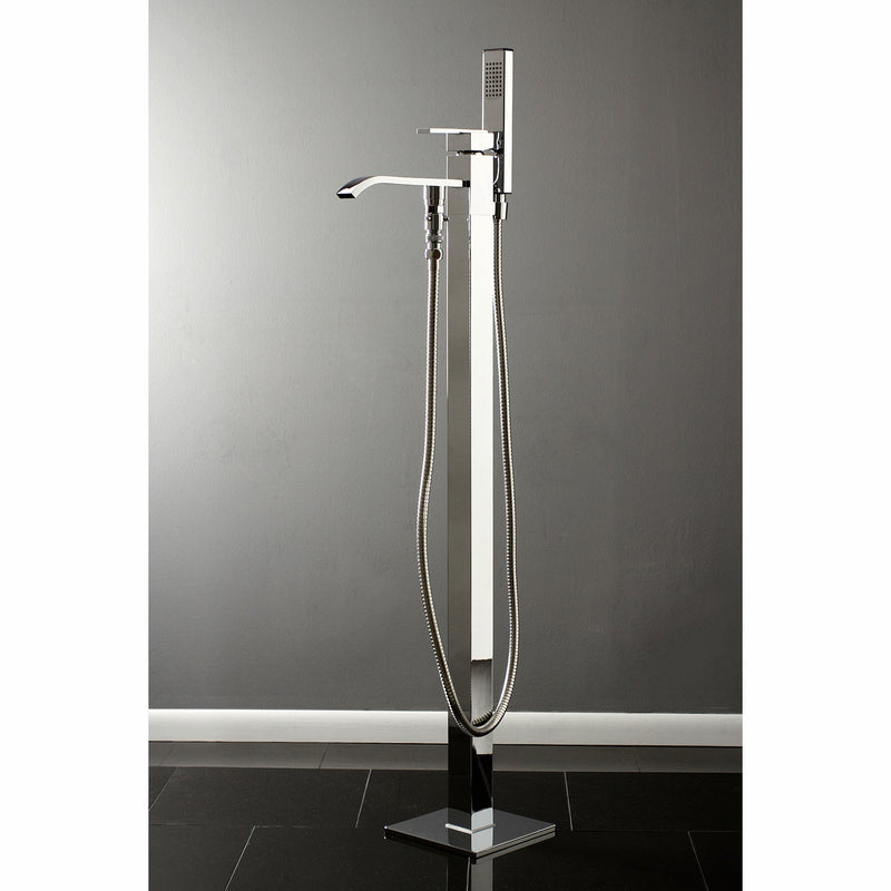 Executive Single-Handle 1-Hole Freestanding Tub Faucet with Hand Shower